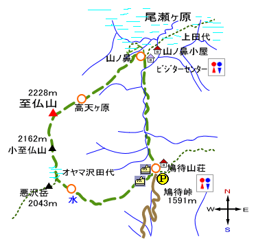 登山道概略図