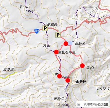 登山道地図