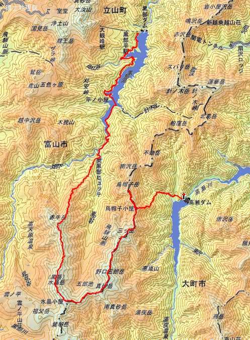 登山道地図