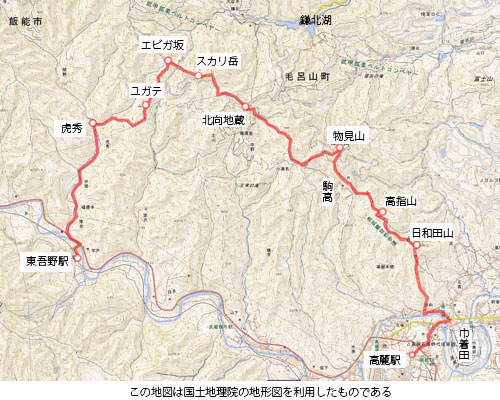 登山道地図