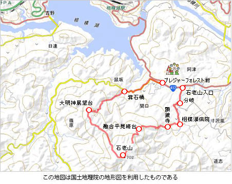 登山道概略図