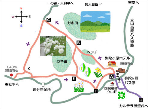 登山道概略図