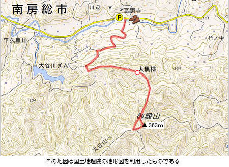 登山道概略図
