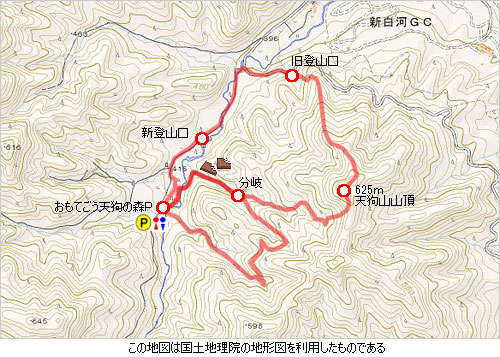 登山道概略図